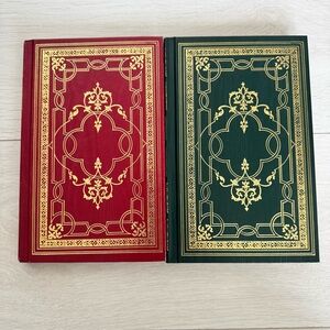 Old World Style Blank Page Journal or Sketch books x 2